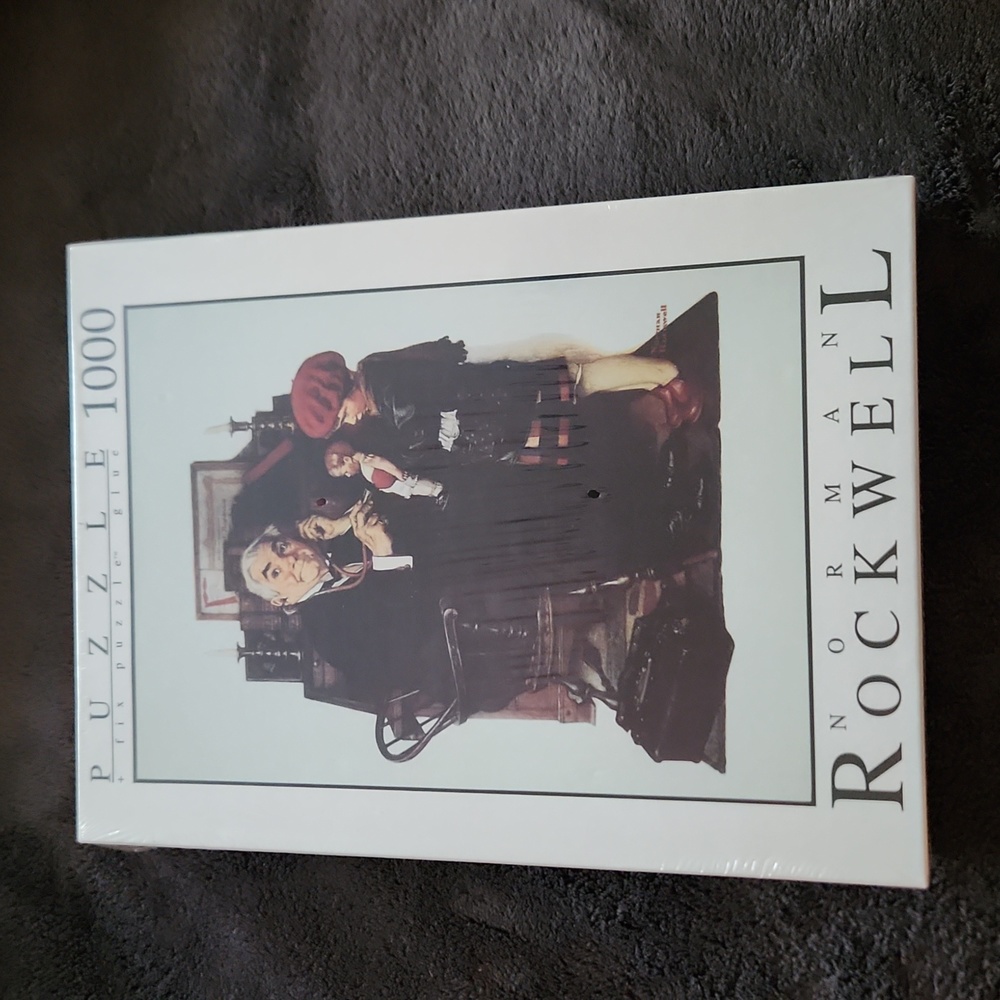 Brand New in box Norman Rockwell Puzzle 26.75 x 19 inches. Vintage 1995  puzzle.